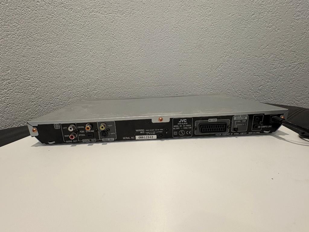 Compacte JVC XV-N55 Slimline DVD-speler – Zilver & Stijlvol, Ophalen, Gebruikt, Dvd-speler, JVC