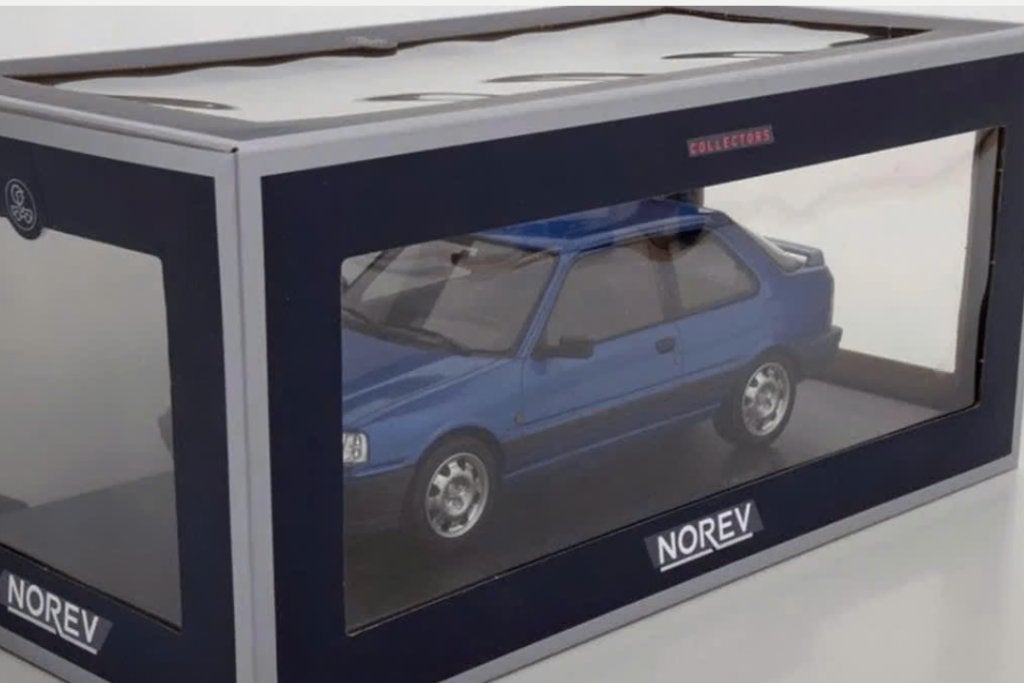 Peugeot 309 GTi 16 1991 Blauw schaal 1/18 NOREV ref. 184881, Verzenden, Nieuw, Auto, Norev