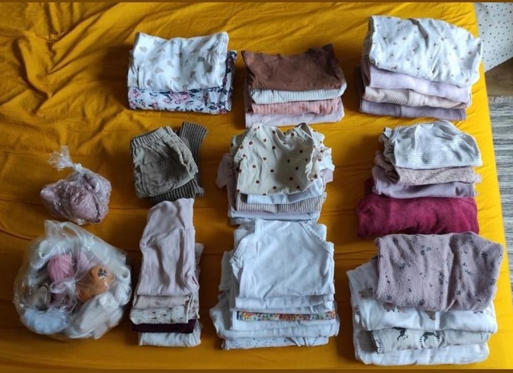 Aanbieding: al mijn babykleding voor aankondigingen 50-56, Kinderen en Baby's, Babykleding | Maat 50, Ophalen, Nieuw, Jongetje of Meisje