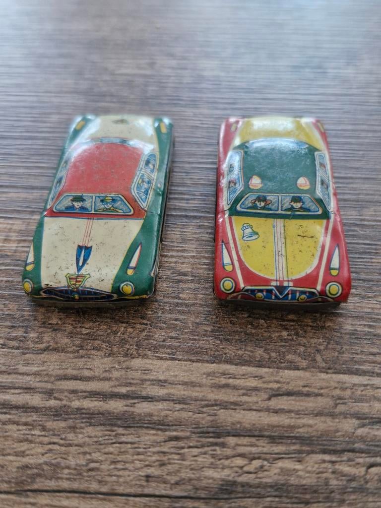 2 vintage blikken autotjes, Ophalen of Verzenden, Gebruikt, Auto