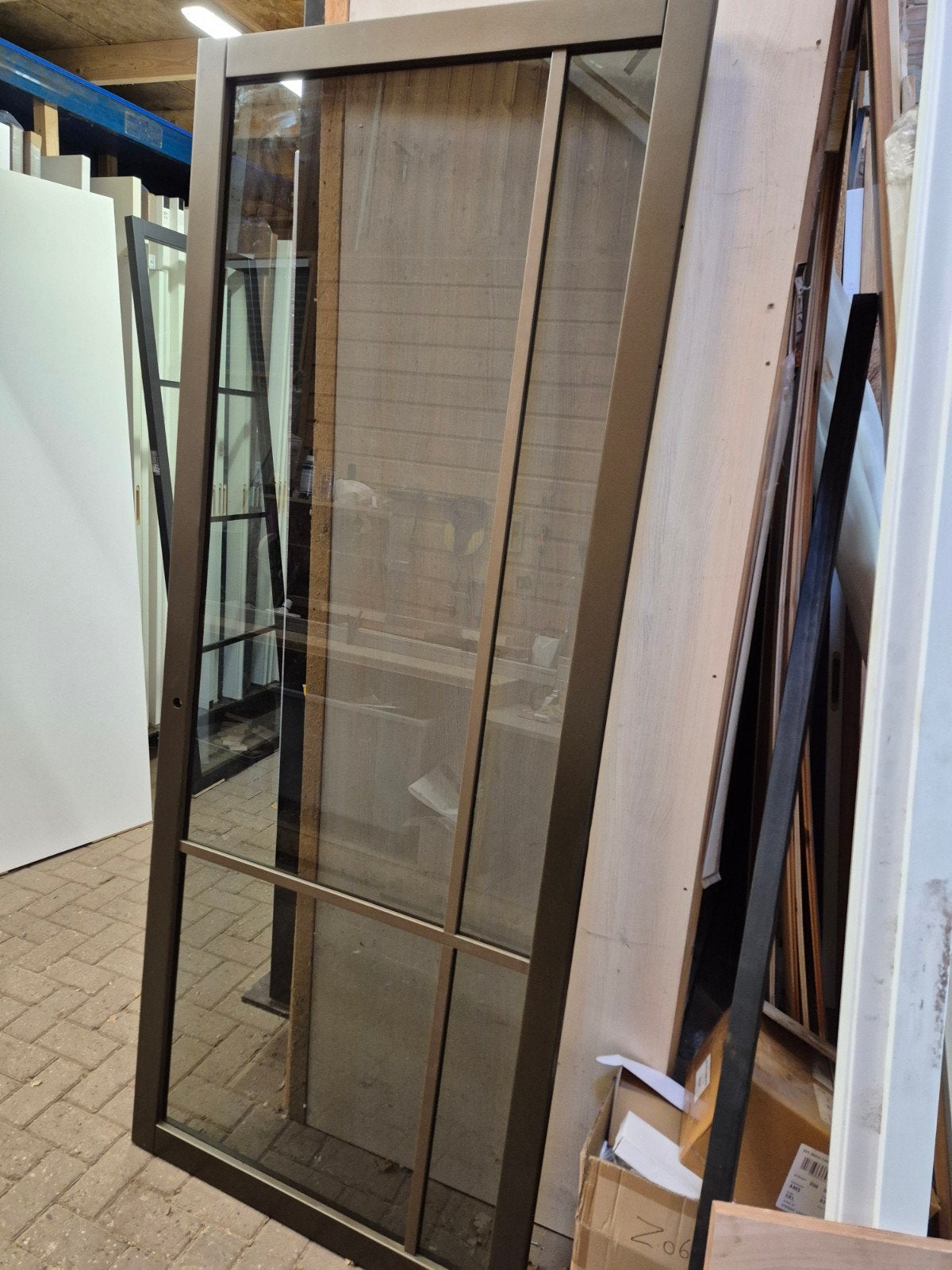 93x231,5cm binnendeur opdek Rechts brons met rookglas VH1, Ophalen, 80 tot 100 cm, Binnendeur, Nieuw