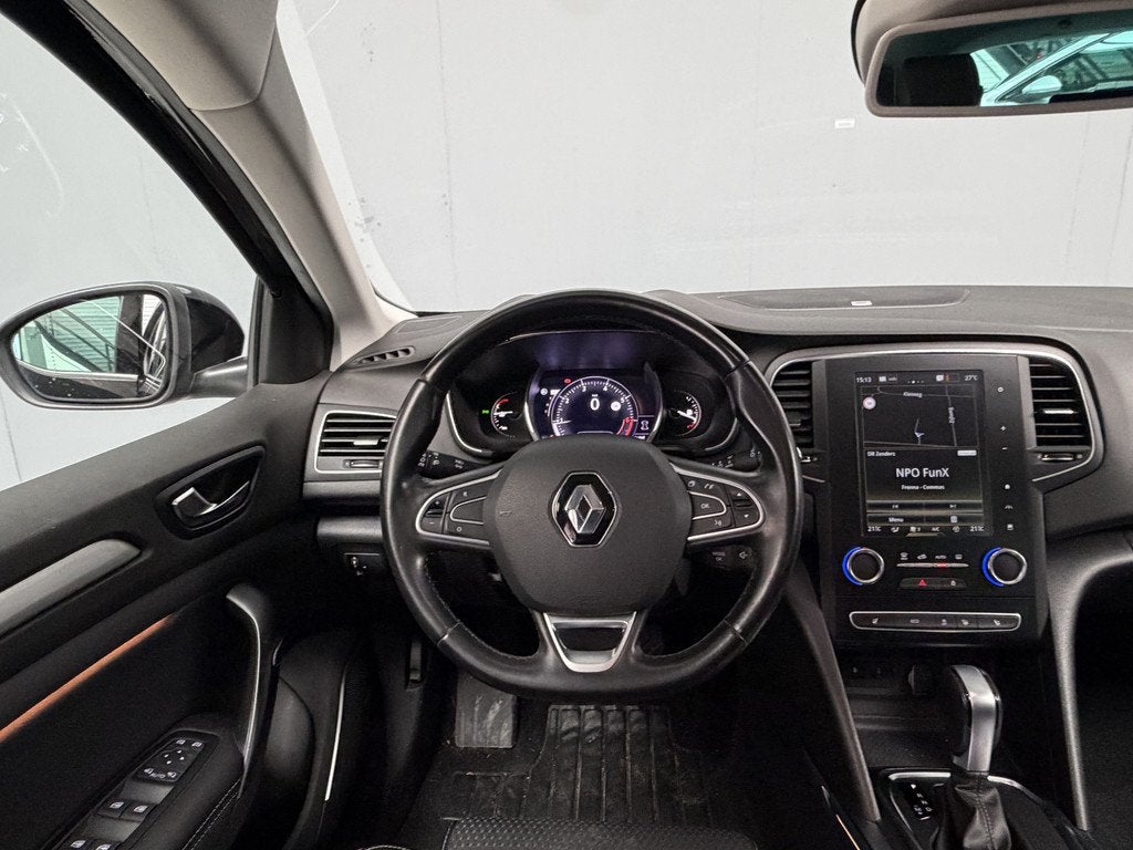 Renault Mégane Estate 1.3 TCe Bose Automaat|Camera|Navi|Cru, Gebruikt, Zwart, 4 cilinders, Leder en Stof
