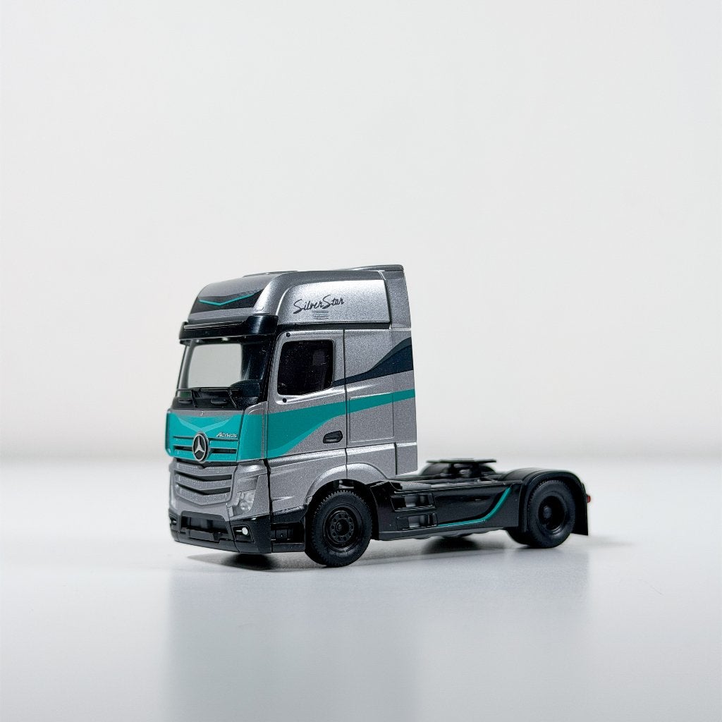 Herpa MB Actros Silver Star, Ophalen of Verzenden, Nieuw, Bus of Vrachtwagen, Herpa
