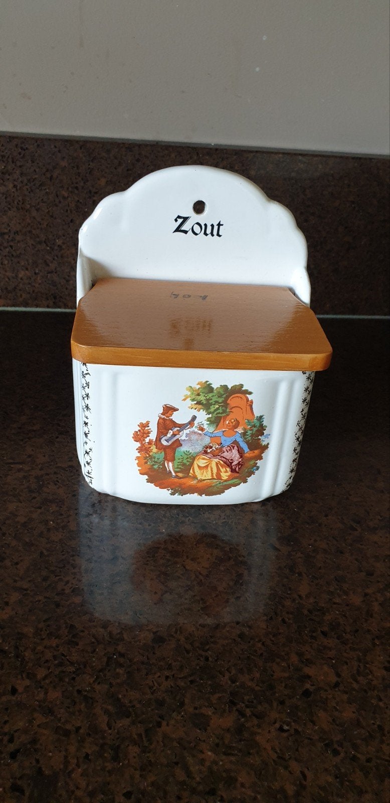 Brocante Italiaanse zoutpot, Antiek en Kunst, Ophalen of Verzenden