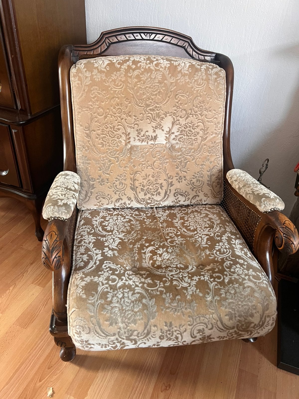 Set van 2 klassieke vintage fauteuils / armstoelen, Antiek en Kunst, Ophalen