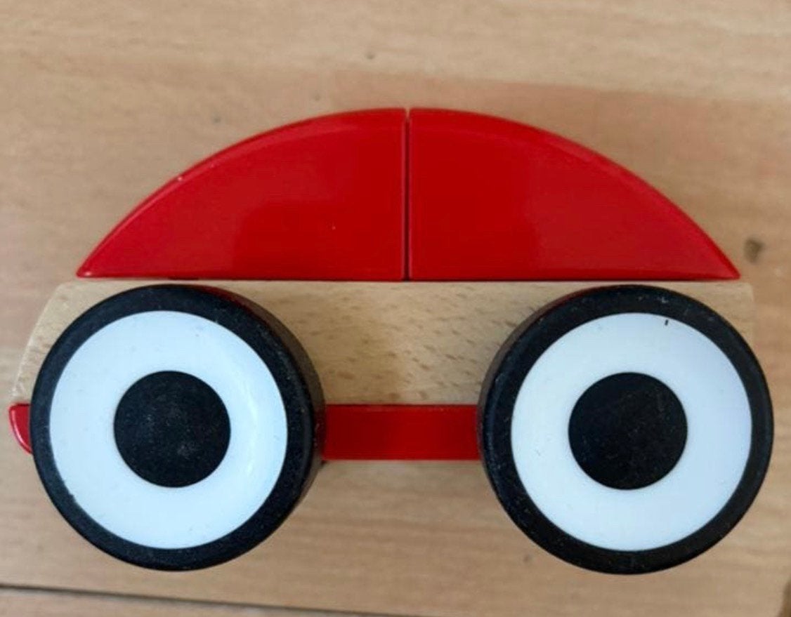 Houten speelgoed auto. Autootje van ikea, Ophalen of Verzenden, Zo goed als nieuw, Overige typen