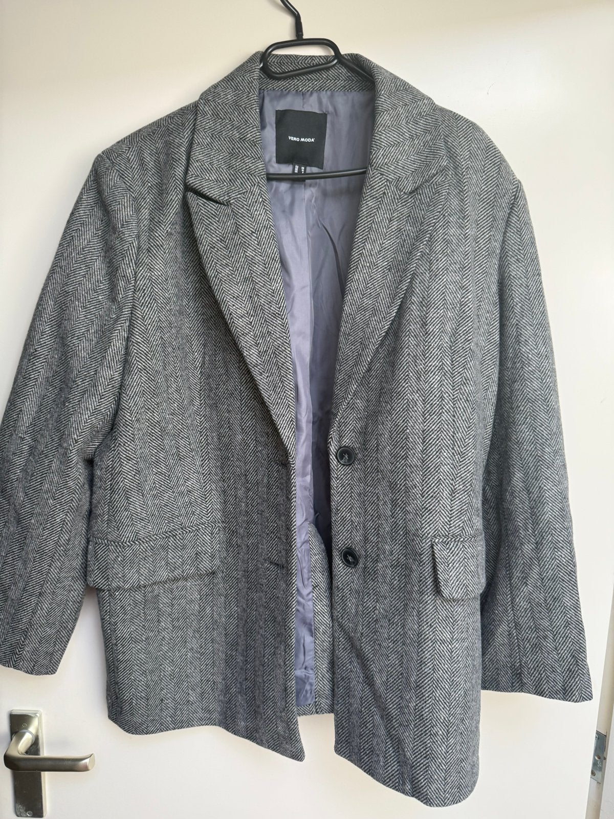 Vero moda jasje colbert M 38 blazer zwart wit, Kleding | Dames, Ophalen of Verzenden, Zo goed als nieuw, Maat 38/40 (M), Zwart