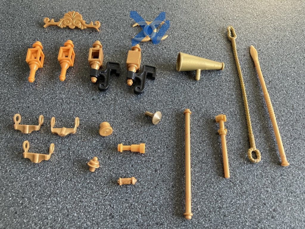 Playmobil onderdelen goud beige bruin doorzichtig kaki boekj, Ophalen of Verzenden, Zo goed als nieuw, Losse onderdelen