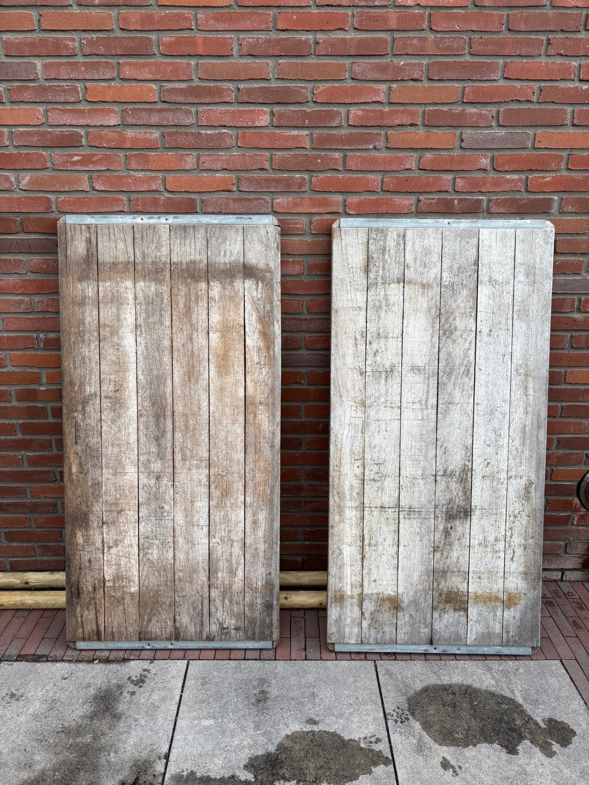 Robuuste steenschotten 70x140cm, Ophalen, Gebruikt, Hout