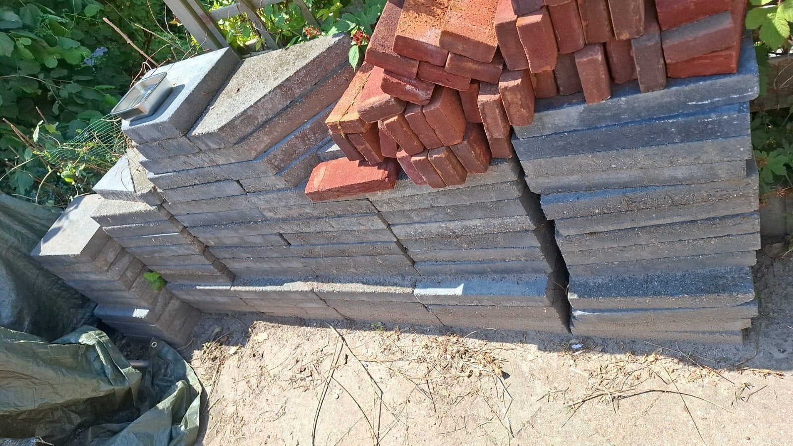 Tuintegels 40x30cm - ca. 9m2, Tuin en Terras, Tegels en Klinkers, Ophalen, Gebruikt, 5 tot 10 m², Beton
