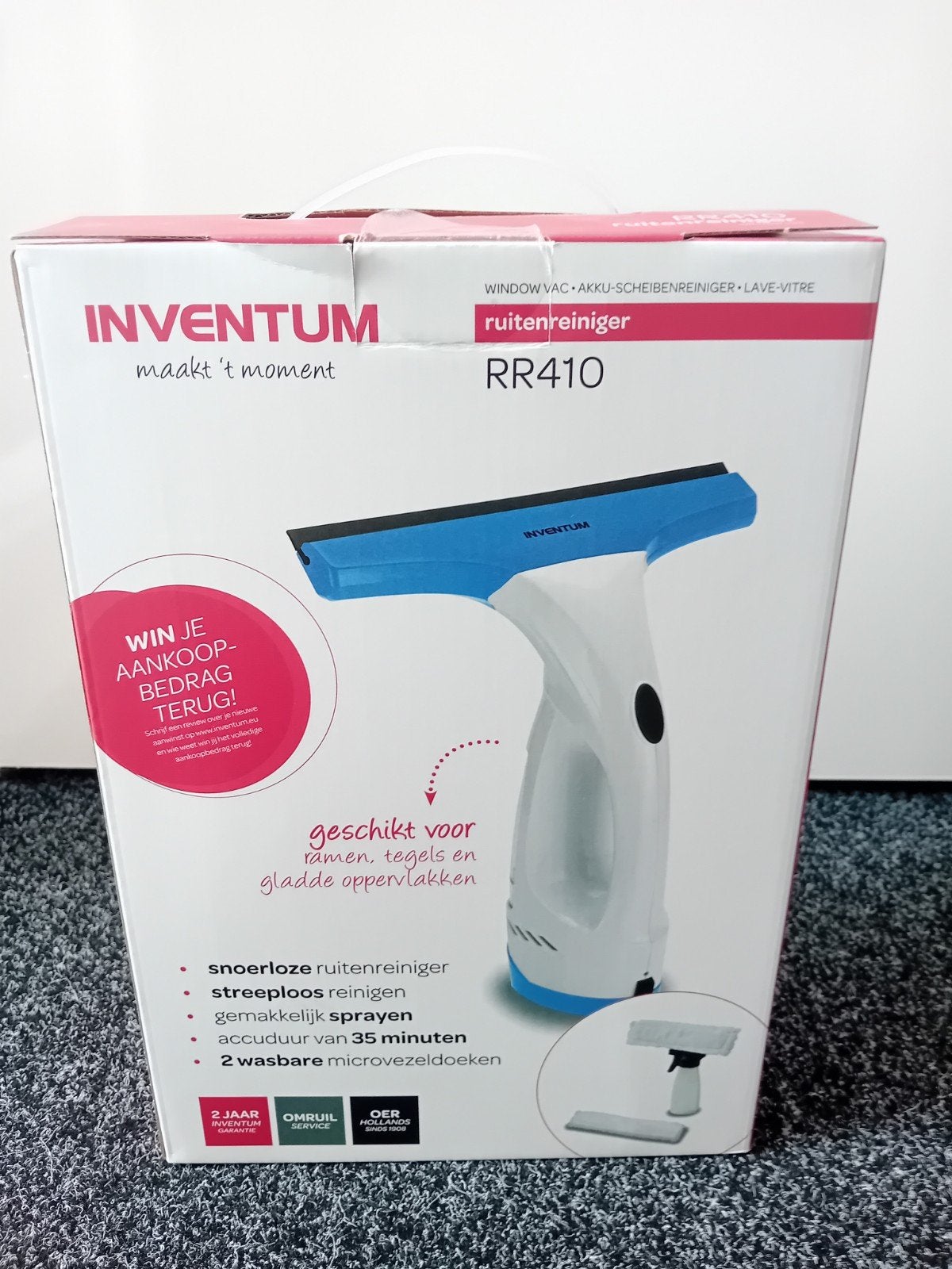 Inventum Raamwisser, Ophalen, Raamwisser of Trekker