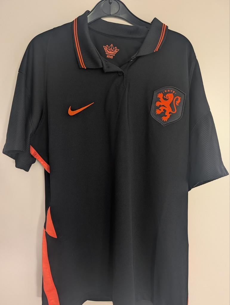 Nike KNVB Nederland Voetbalshirt Zwart Oranje Maat XL, Zwart, Nike, Maat 56/58 (XL), Ophalen of Verzenden