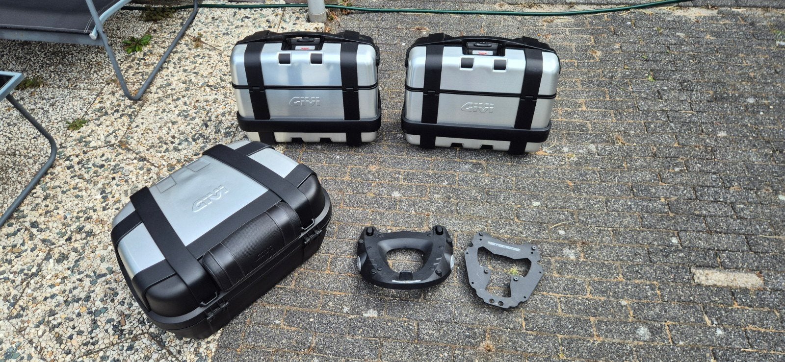 GIVI Monokey Trekker kofferset, Motoren, Ophalen, Gebruikt