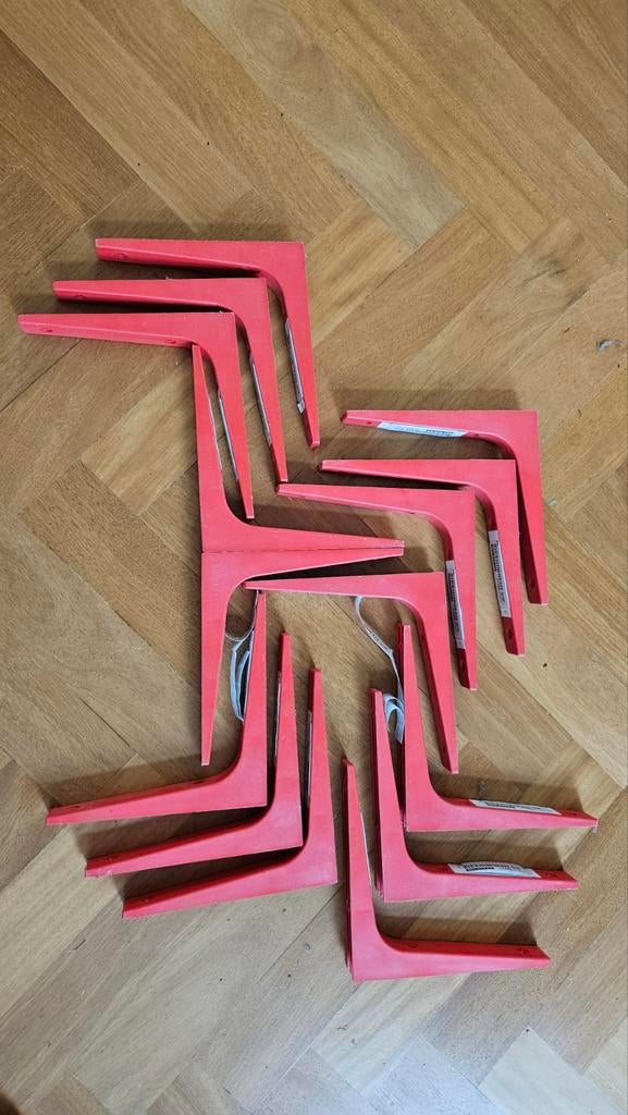15 Nieuwe IKEA Plankdragers Kunststof 18x18 cm, Huis en Inrichting, Woonaccessoires | Wandplanken en Boekenplanken, Ophalen of Verzenden