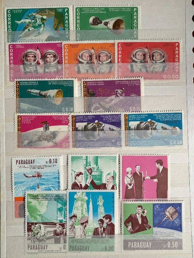 Paraguay Ruimtevaart, Postzegels en Munten, Ophalen of Verzenden, Gestempeld, Overige thema's