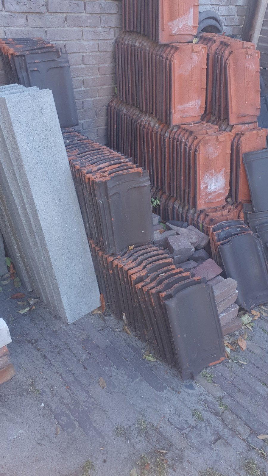 Gebruikte dakpannen, grijs, Ophalen, Gebruikt, Steen of Klei, 15 m² of meer