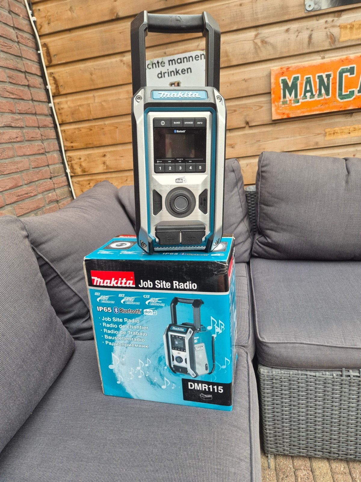 makita set bouwradio dmr115 incl accu en lader, Ophalen of Verzenden, Nieuw