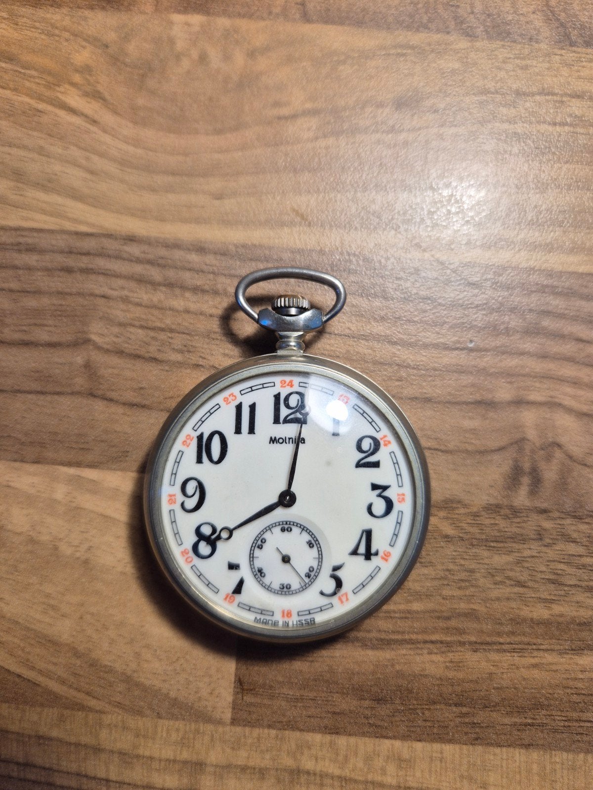 Molnija Zakhorloge met Scheepsmotief - Made in USSR, Overige merken, Overige materialen, Zakhorloge, 1960 of later
