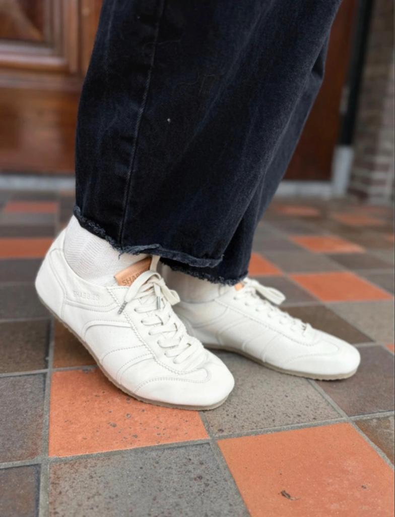 Shabbies Amsterdam Cisca base sneakers - Maat 42, Wit, Ophalen of Verzenden, Sneakers of Gympen, Zo goed als nieuw