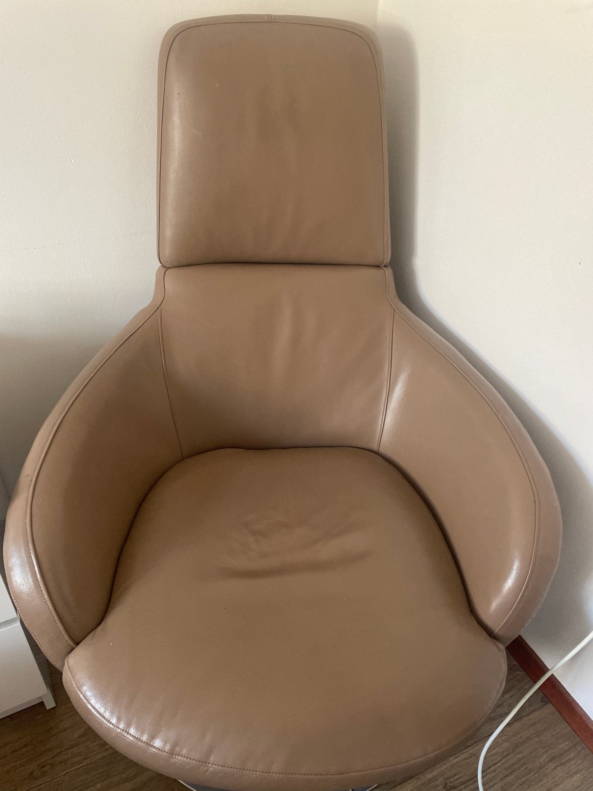 Natuzzi, Gebruikt, Overige kleuren, Leer, Ophalen of Verzenden