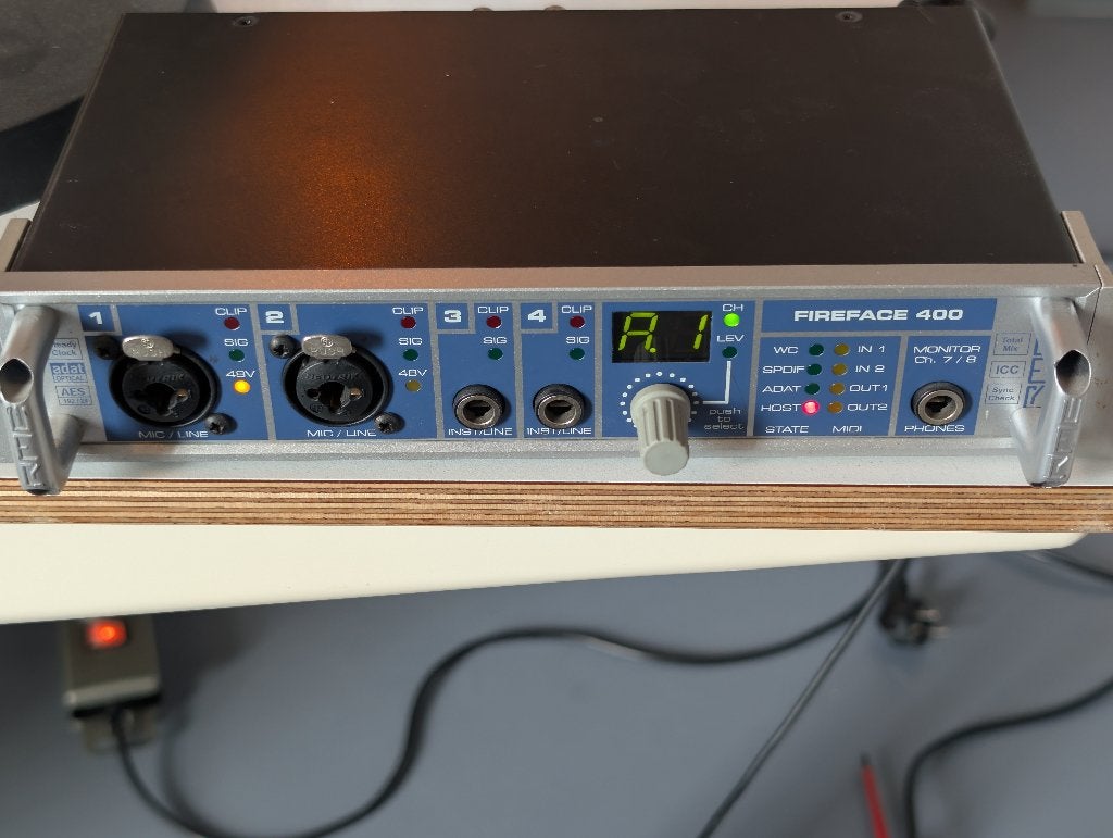 RME Fireface 400 audio interface (FireWire) + voeding, Ophalen of Verzenden, Gebruikt, Extern, RME