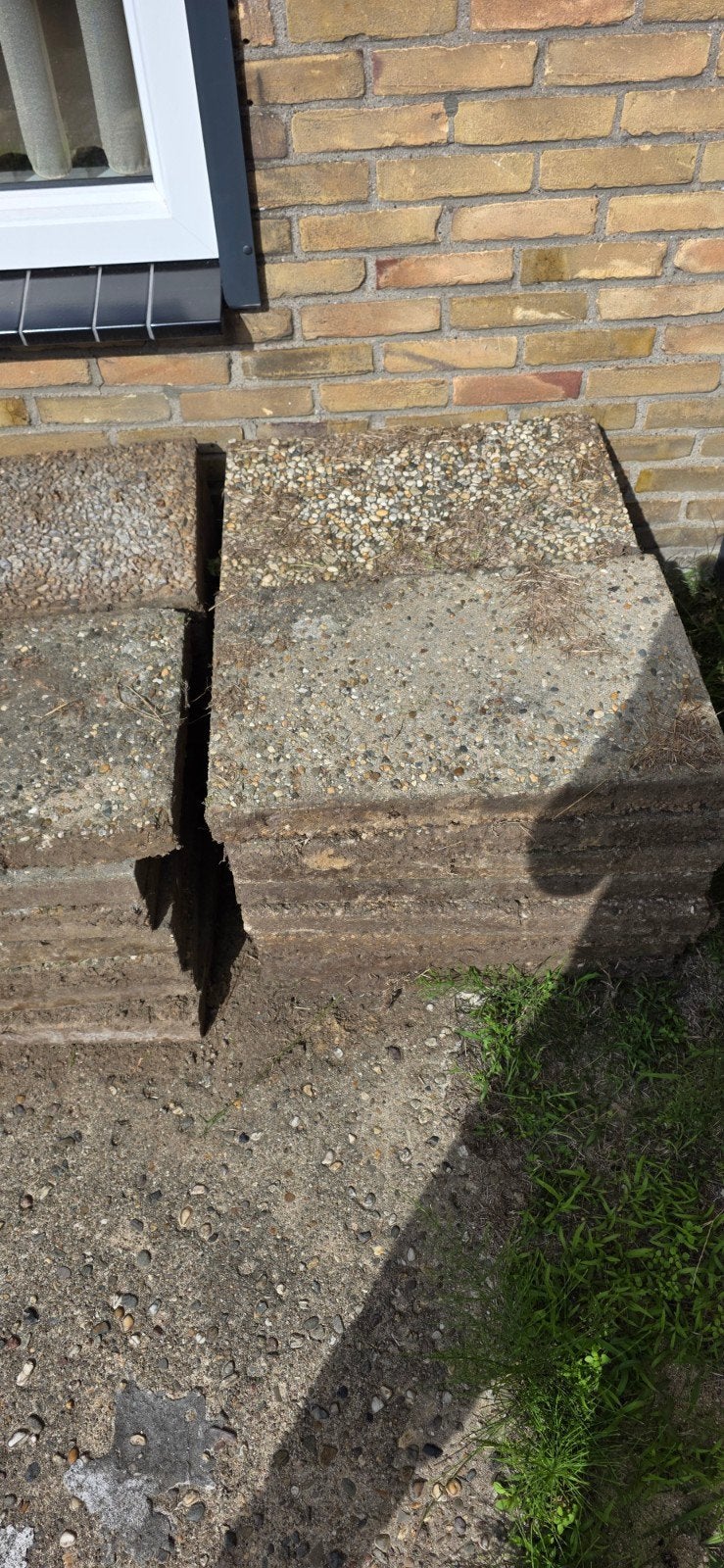 Gratis grindtegels, Tuin en Terras, Ophalen, Gebruikt, 10 m² of meer, Grind