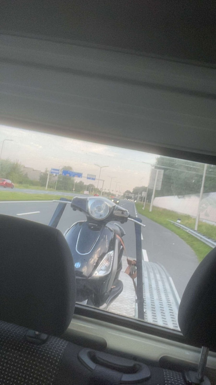 Piaggio fly 2 takt, Ophalen