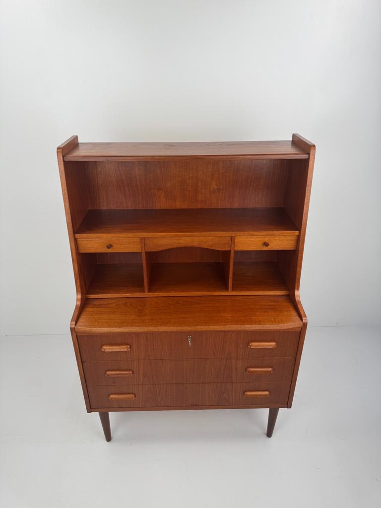 Vintage Danish Dressing Table – Teak Vanity Hidden Mirror, Ophalen, Z, Z, Z