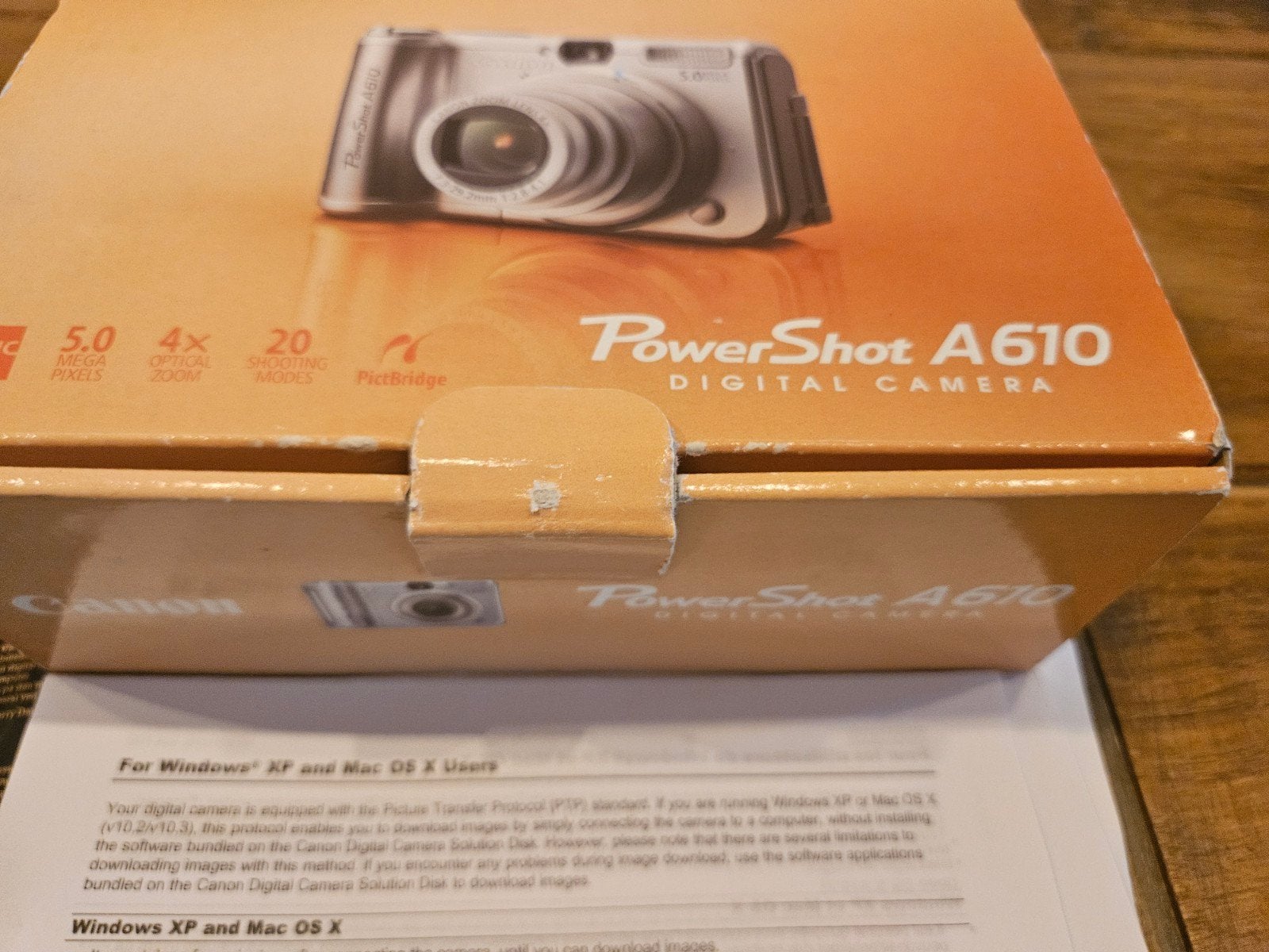 Canon PowerShot A610 Digitale Camera - Compleet in Doos, Canon, Ingebouwde flitser, Ophalen of Verzenden, Zo goed als nieuw