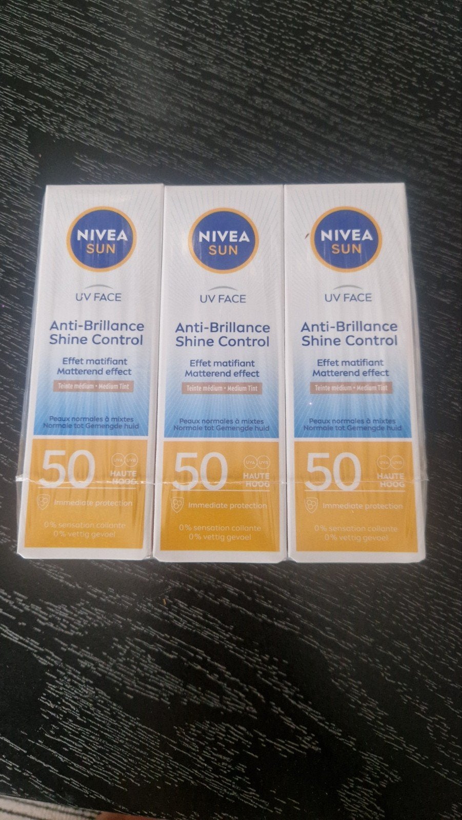 Nivea Sun UV Face Anti-Brillance Shine Control SPF 50, Ophalen of Verzenden, Nieuw, Gehele gezicht