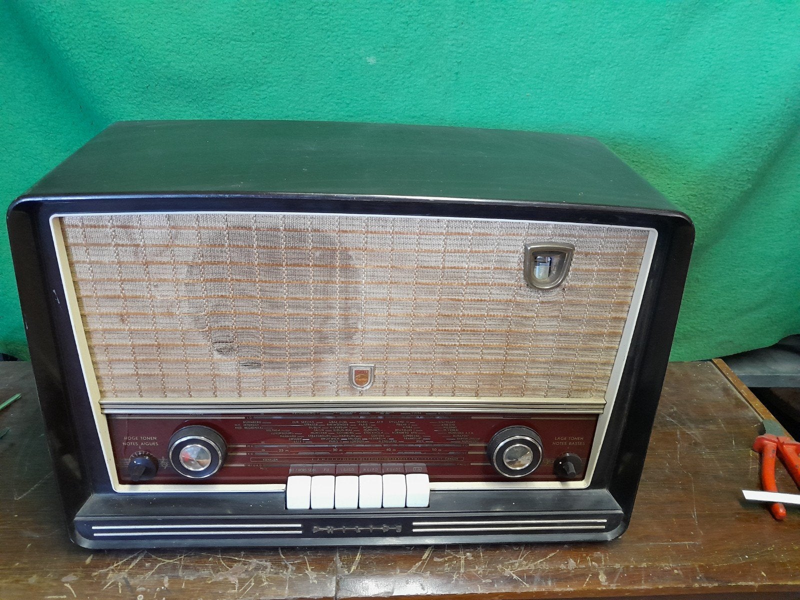 Philips BX453A buizenradio, Ophalen