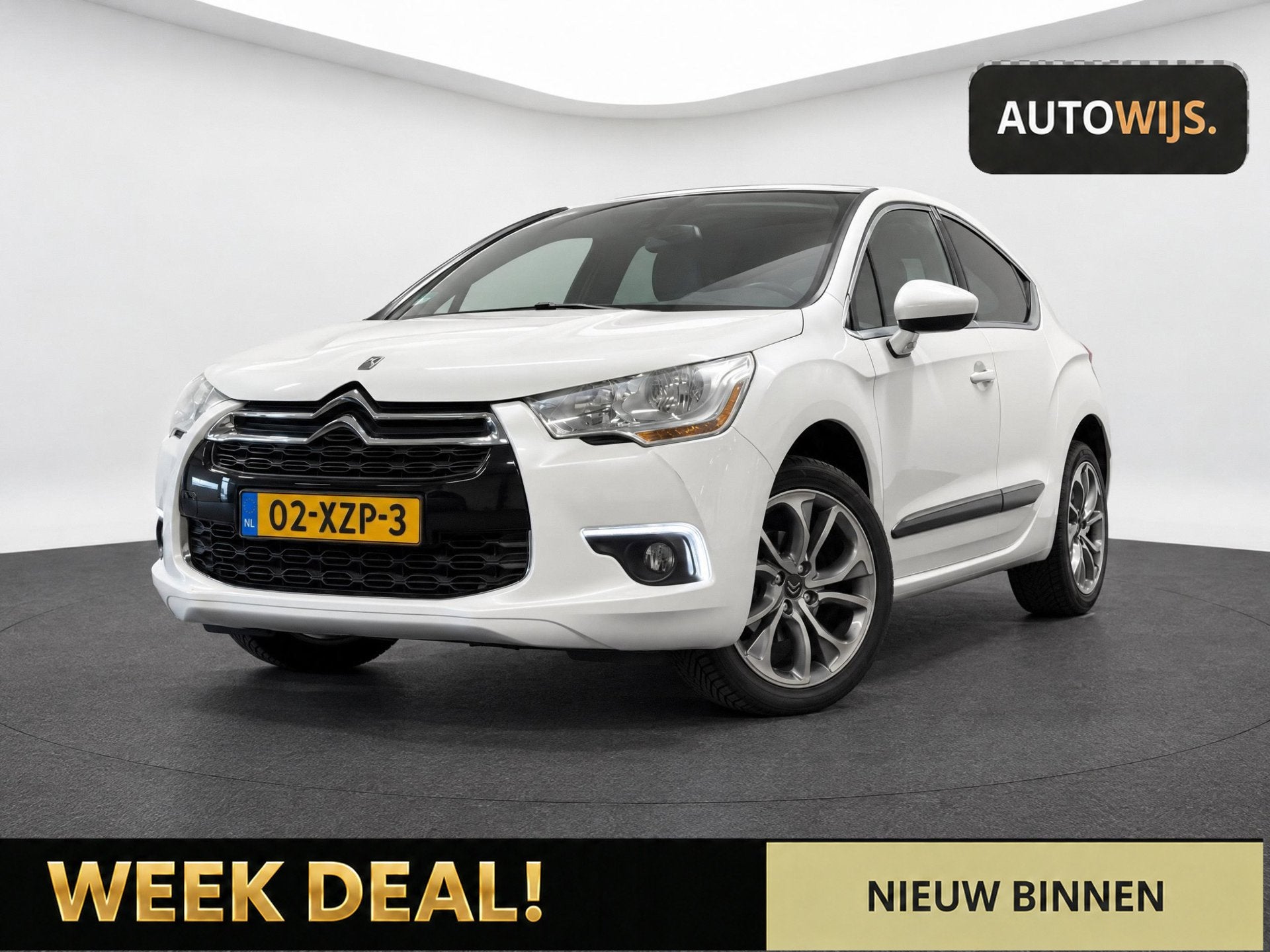 Citroen DS4 1.6 VTi So Chic|LM-VELG|NL AUTO|APK 5-2027|GOED, Auto's, Euro 5, Stof, Zwart, 4 cilinders