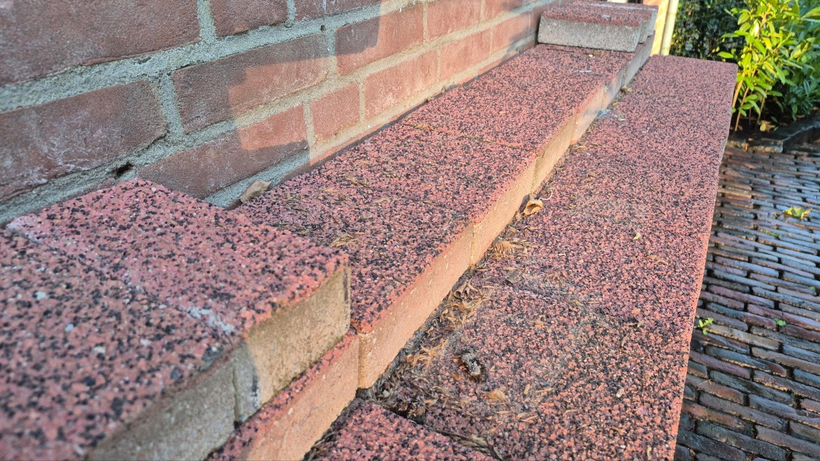 Rode stenen voor pad of terras., Tuin en Terras, Ophalen, Gebruikt, Beton