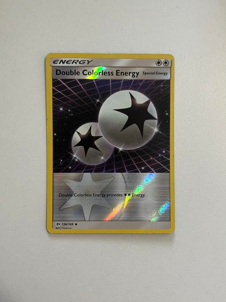 Double Colorless Energy - Sun & Moon (SUM) 136/149, Ophalen of Verzenden, Zo goed als nieuw, Losse kaart