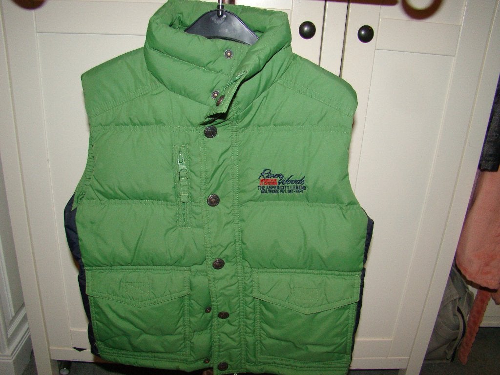 River Woods bodywarmer nieuw groen met blauw maat 128 S 8 j, Ophalen of Verzenden, Nieuw, Jongen, Jas