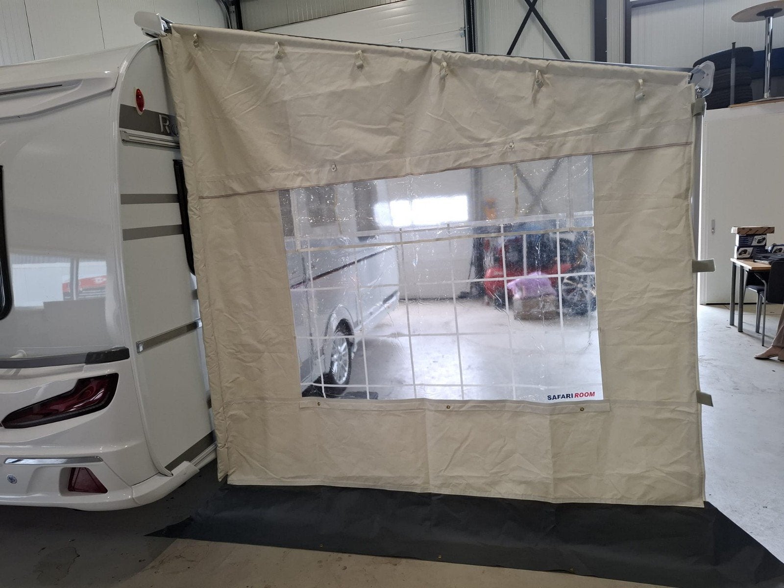 Rain blocker R en L zgan voor 1 prijs, Caravans en Kamperen, Ophalen of Verzenden, Zo goed als nieuw, Tot en met 4