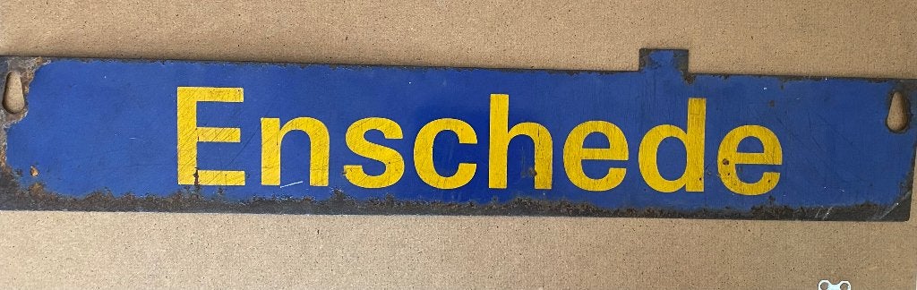 NS koersbord Enschede - Enkhuizen, Verzamelen, Ophalen of Verzenden, Gebruikt, Trein, Overige typen