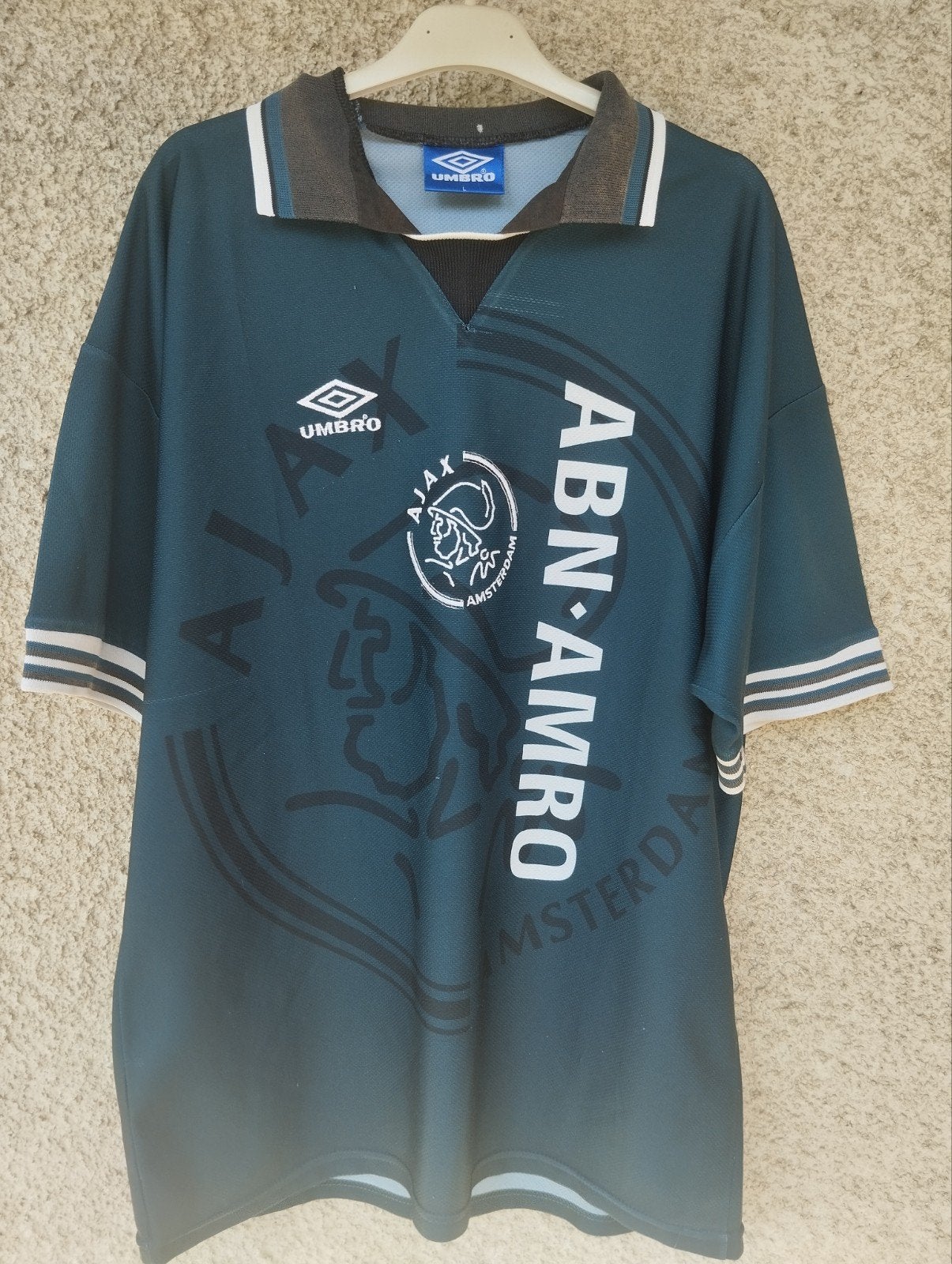 Ajax uitshirt 1995-1996, Maat L, Ophalen of Verzenden, Gebruikt, Shirt