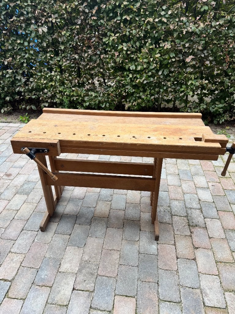 werkbank Nooitgedagt, Doe-het-zelf en Verbouw, Ophalen, Gebruikt, 120 tot 170 cm, Bankschroef