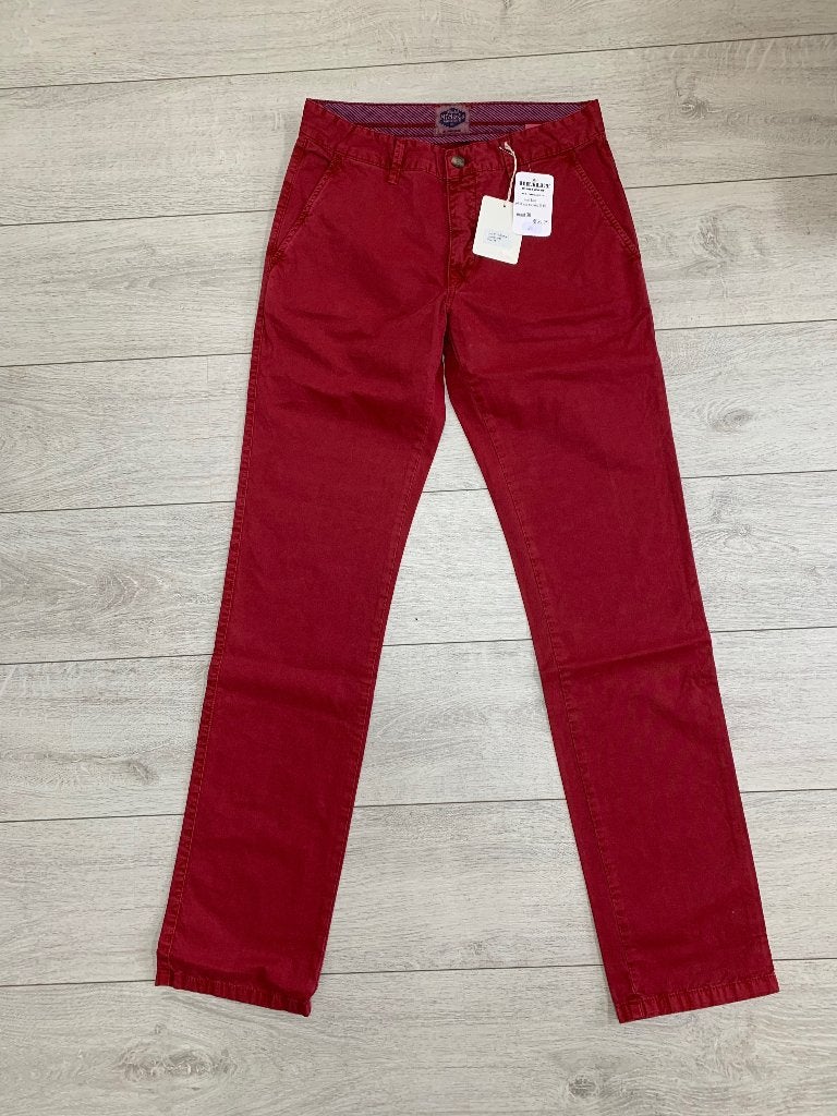 Nieuwe Martomod Chino Jonny Rood Maat 30/34 - 100% Katoen, Maat 48/50 (M), Nieuw, Ophalen of Verzenden, Rood