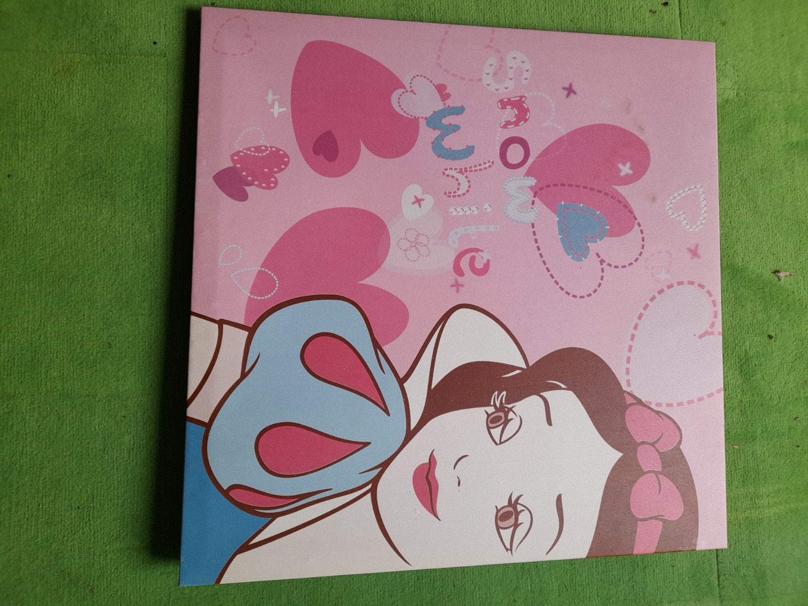 Decofun Sneeuwwitje Schilderij Kinderkamer Decorati, Minder dan 50 cm, Ophalen of Verzenden, Zo goed als nieuw, Schilderij