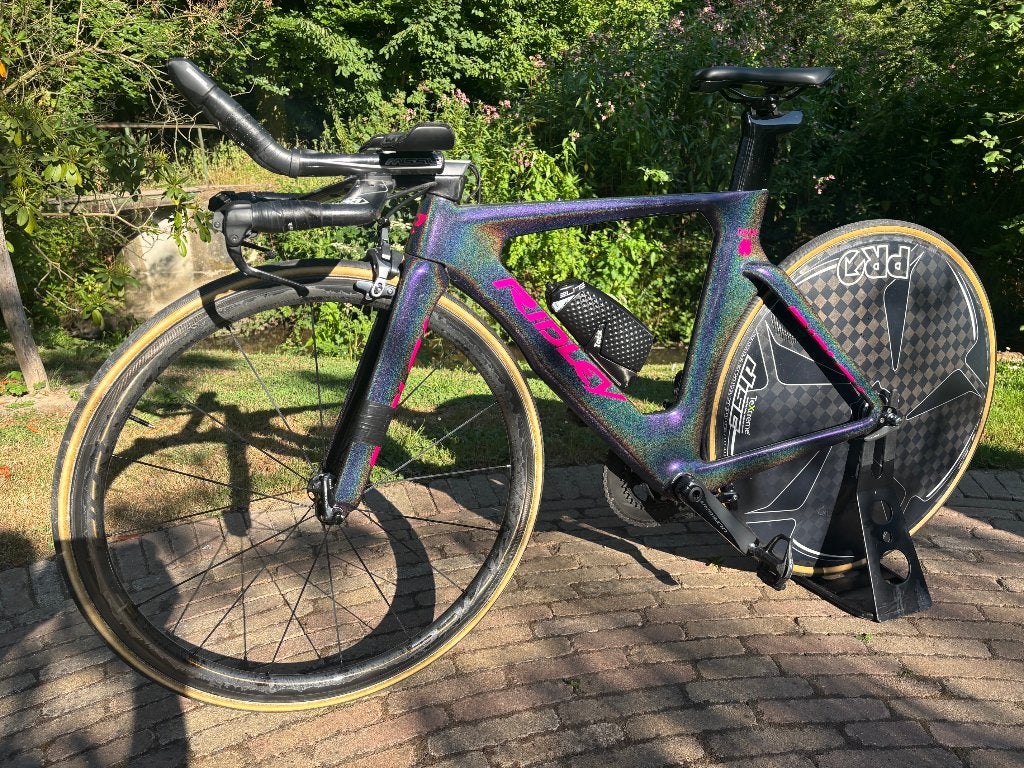 Custom paint Ridley Dean carbon Tijdritfiets / Triatlonfiets, 28 inch, Carbon, Velgrem, 49 tot 53 cm