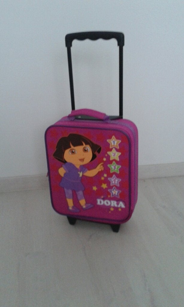 Trolley Koffer Dora, Ophalen, Wieltjes, Gebruikt, Hard kunststof