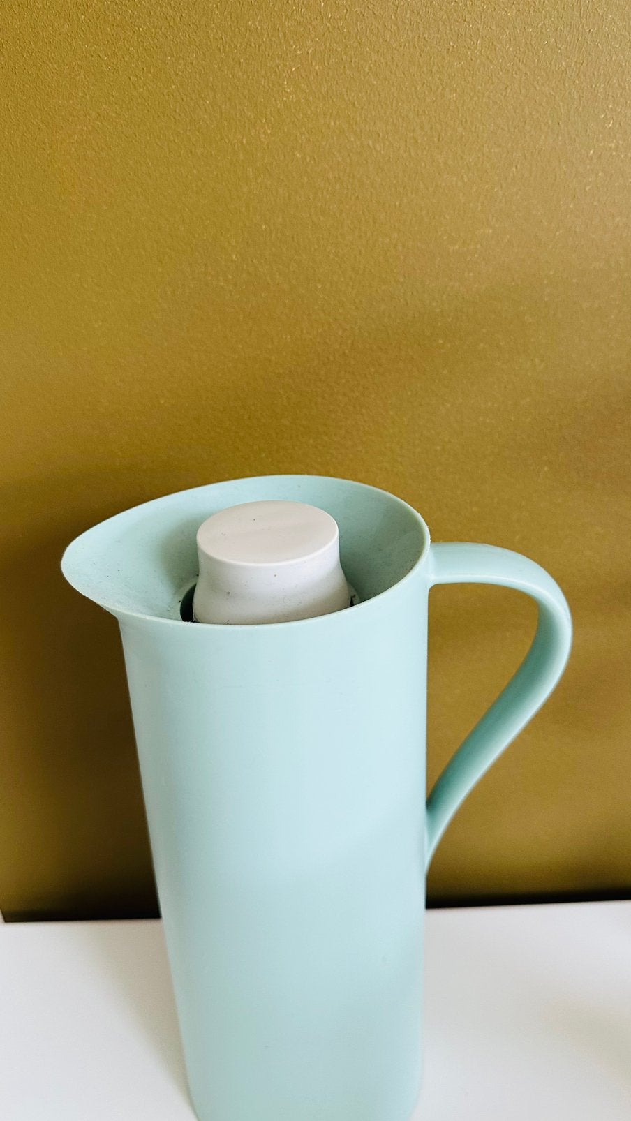 Thermoskan mint groen, Ophalen, Zo goed als nieuw
