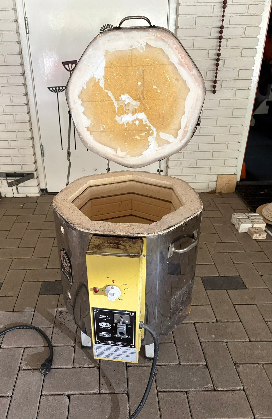 Keramiekoven, Ophalen, Gebruikt