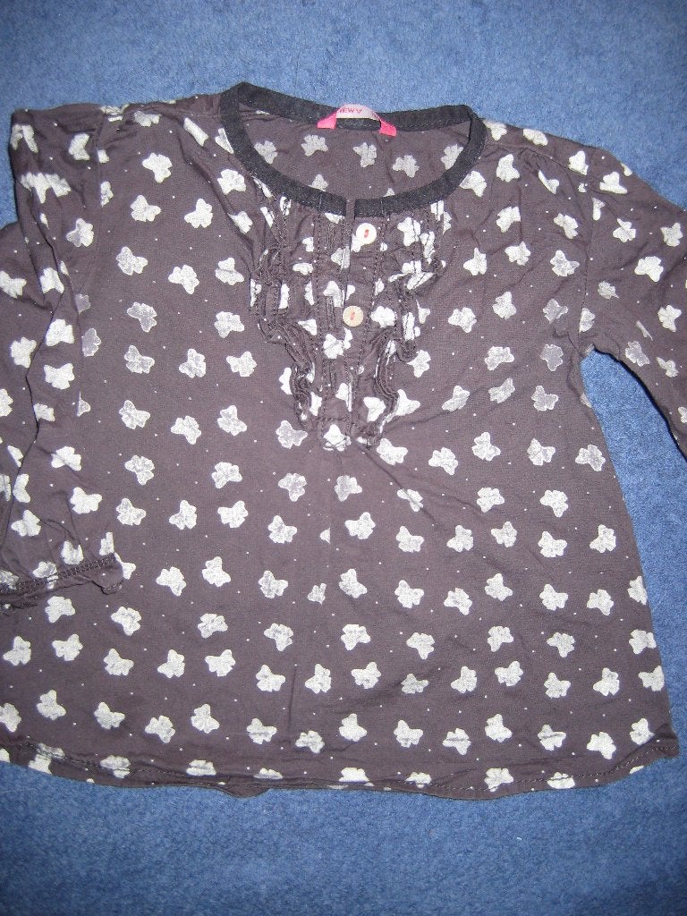 Paarse bouse, 92, HEMA, Ophalen of Verzenden, Zo goed als nieuw, Meisje, Overhemd of Blouse