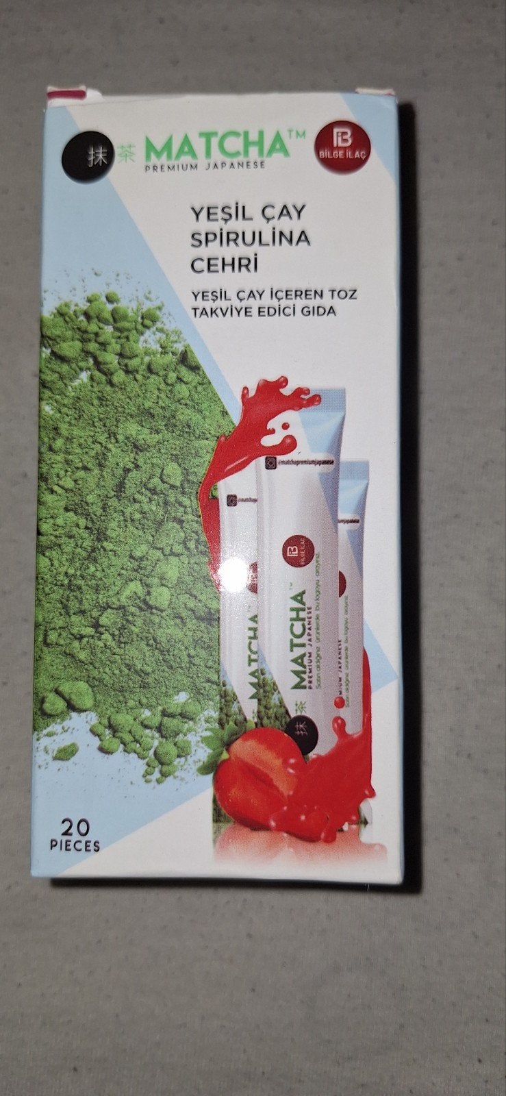 matcha aardbeien  20 sticks, Ophalen of Verzenden, Nieuw, Poeder of Drank