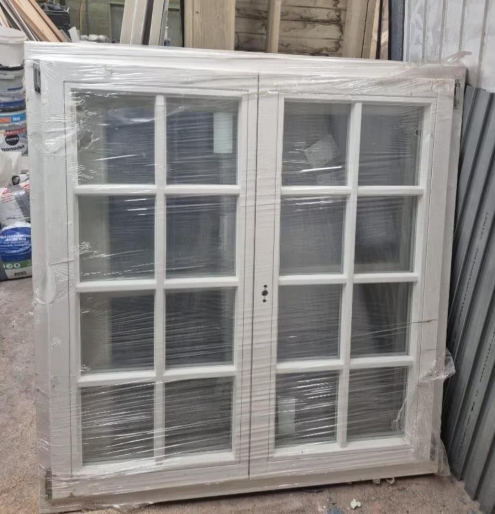 Nieuwe hardhout: ramen, pui, deuren (Scheidingswand kamer), Doe-het-zelf en Verbouw, Glas en Ramen, Gevelraam of Ruit, 160 cm of meer