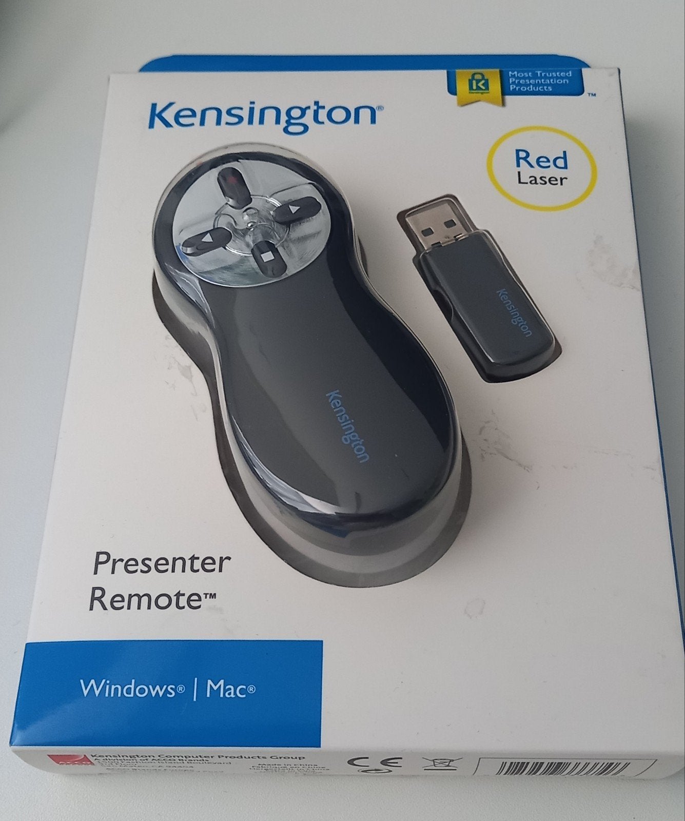 Draadloze Presenter met Rode laser - Nano-ontvanger, Computers en Software, Verzenden, Nieuw, Kensington, MacOS