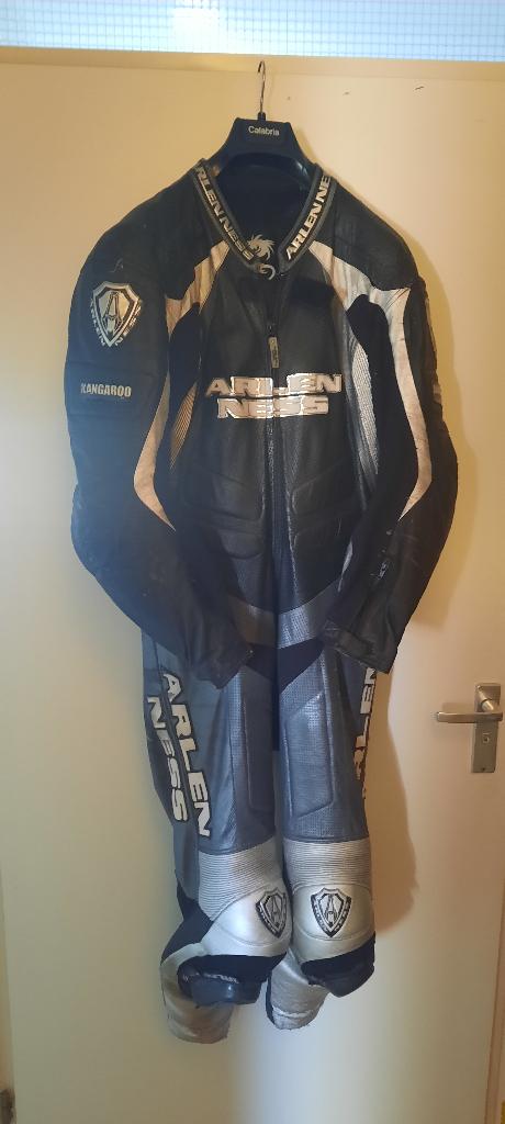 motor race-overall Alen Ness , Kangaroeleer. maat 54, Motoren, Kleding | Motorkleding, Ophalen, Dames, Arlen Ness, Overall